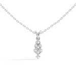 Gold Channel Round Lab Grown Diamond Kiyra Pendant