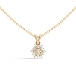 Gold Halo Round Lab Grown Diamond Avyne Pendant