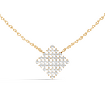 Gold Cluster Round Lab Grown Diamond Tivra Pendant
