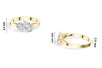 Pear Toi Et Moi Lab Grown Diamond Gemina Engagement Ring 