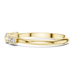 Gold Classic Oval Band Lab Grown Diamond Serix Ring