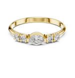 Gold Classic Oval Band Lab Grown Diamond Serix Ring
