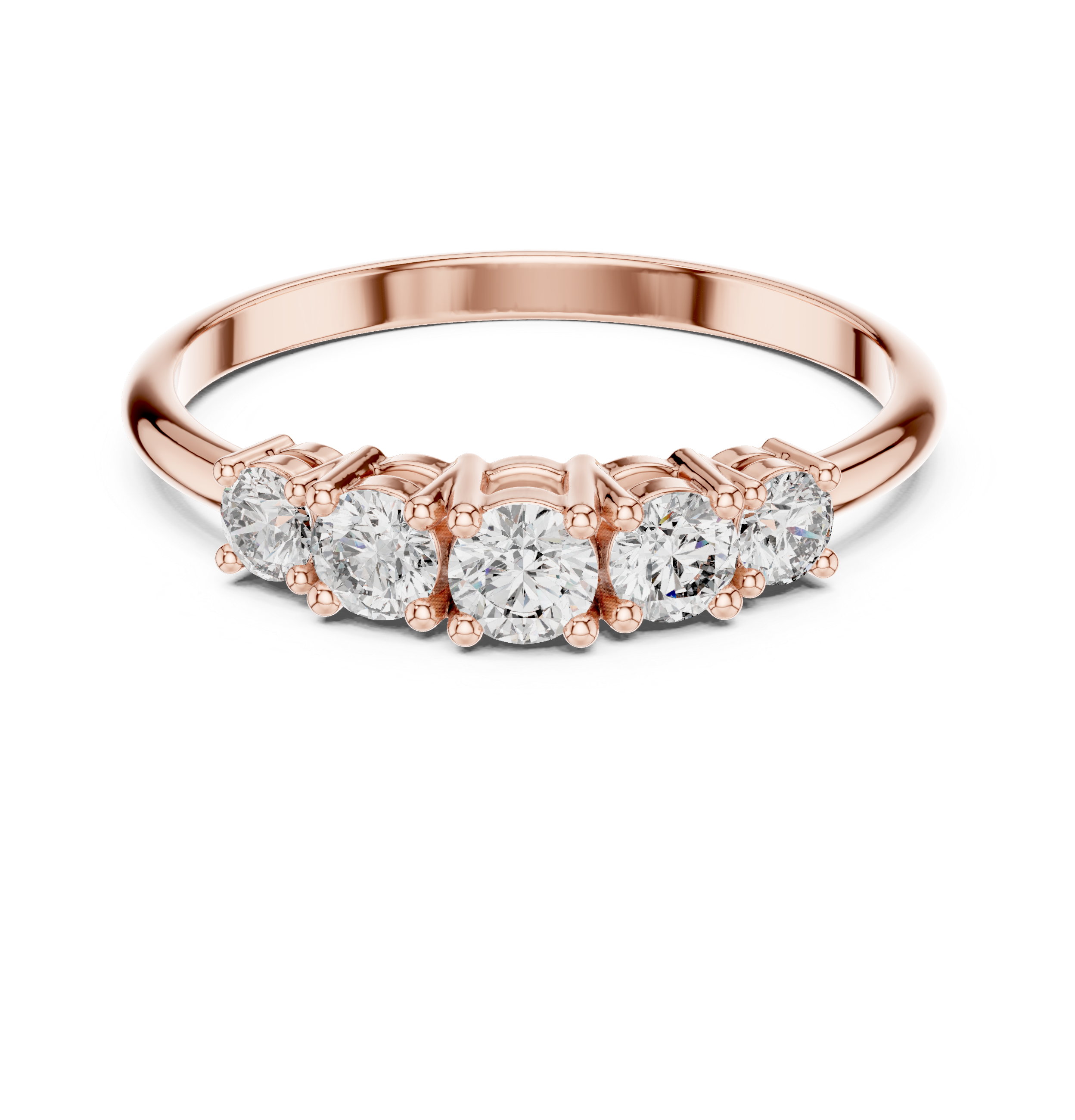 Gold Halo Setting Round Lab Grown Diamond Olyra Ring