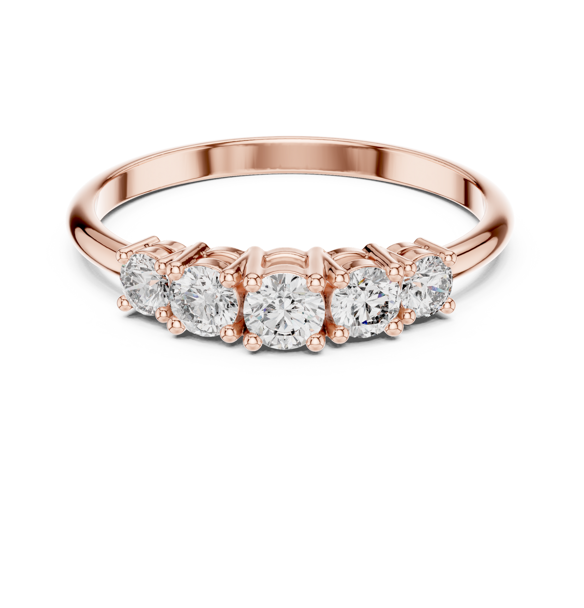 Gold Halo Setting Round Lab Grown Diamond Olyra Ring