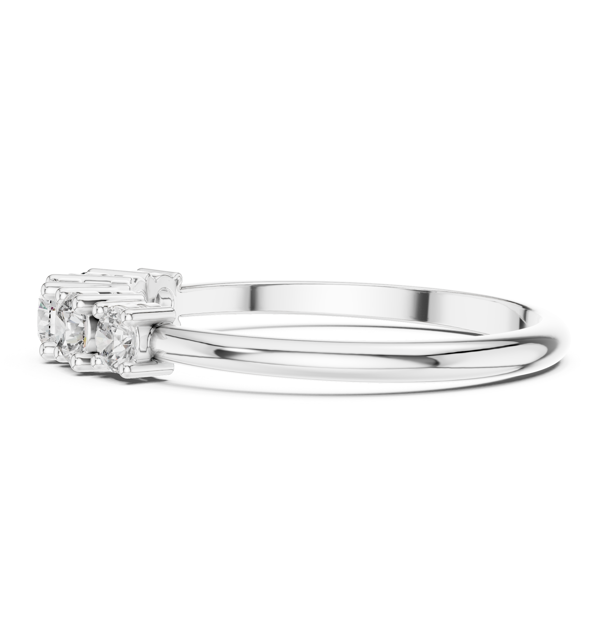 Gold Halo Setting Round Lab Grown Diamond Olyra Ring