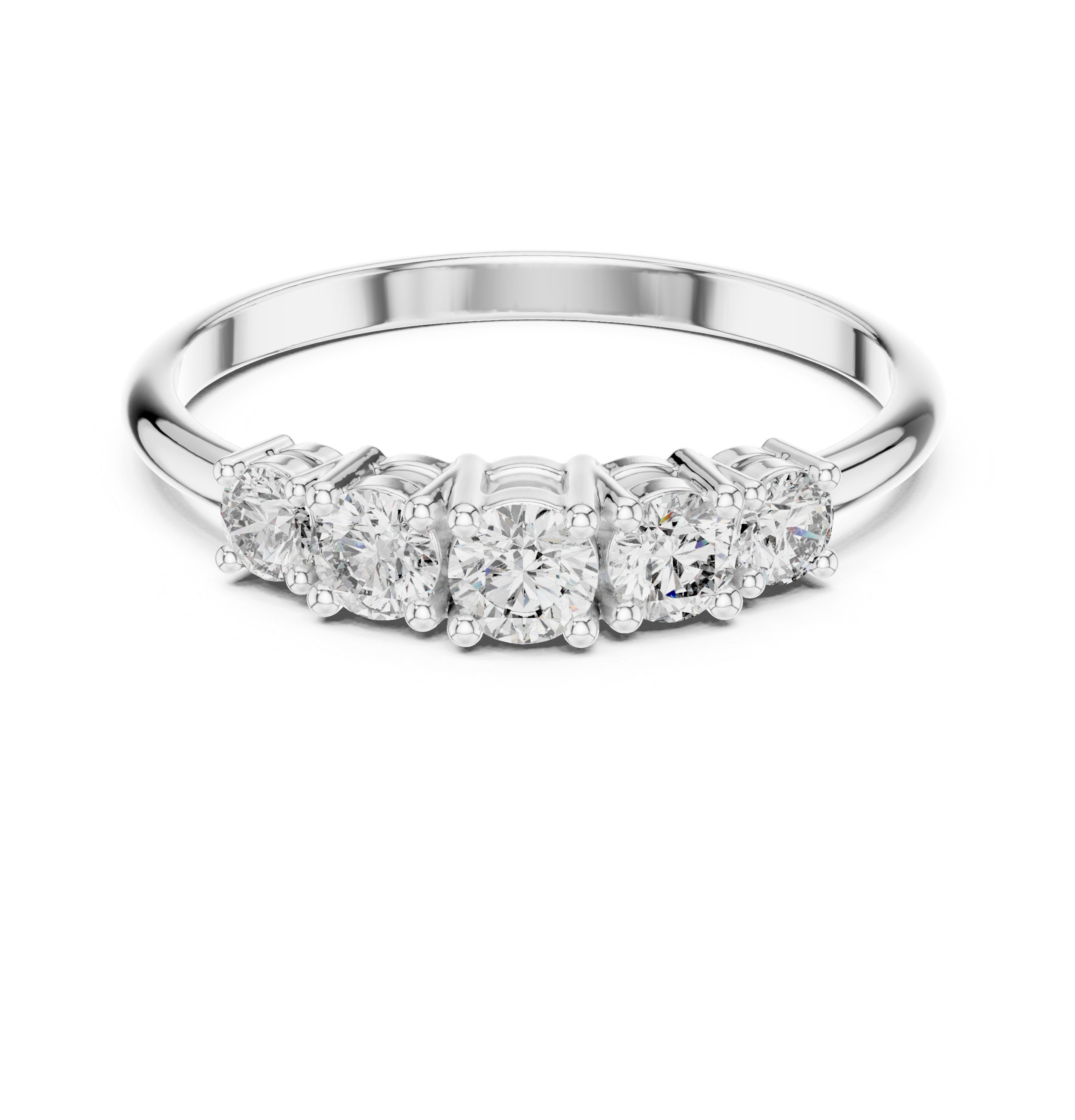 Gold Halo Setting Round Lab Grown Diamond Olyra Ring