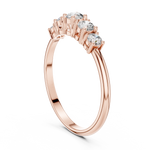 Gold Halo Setting Round Lab Grown Diamond Olyra Ring