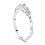 Gold Halo Setting Round Lab Grown Diamond Olyra Ring