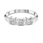 Gold Three Stone Princess Lab Grown Diamond Aevra Ring