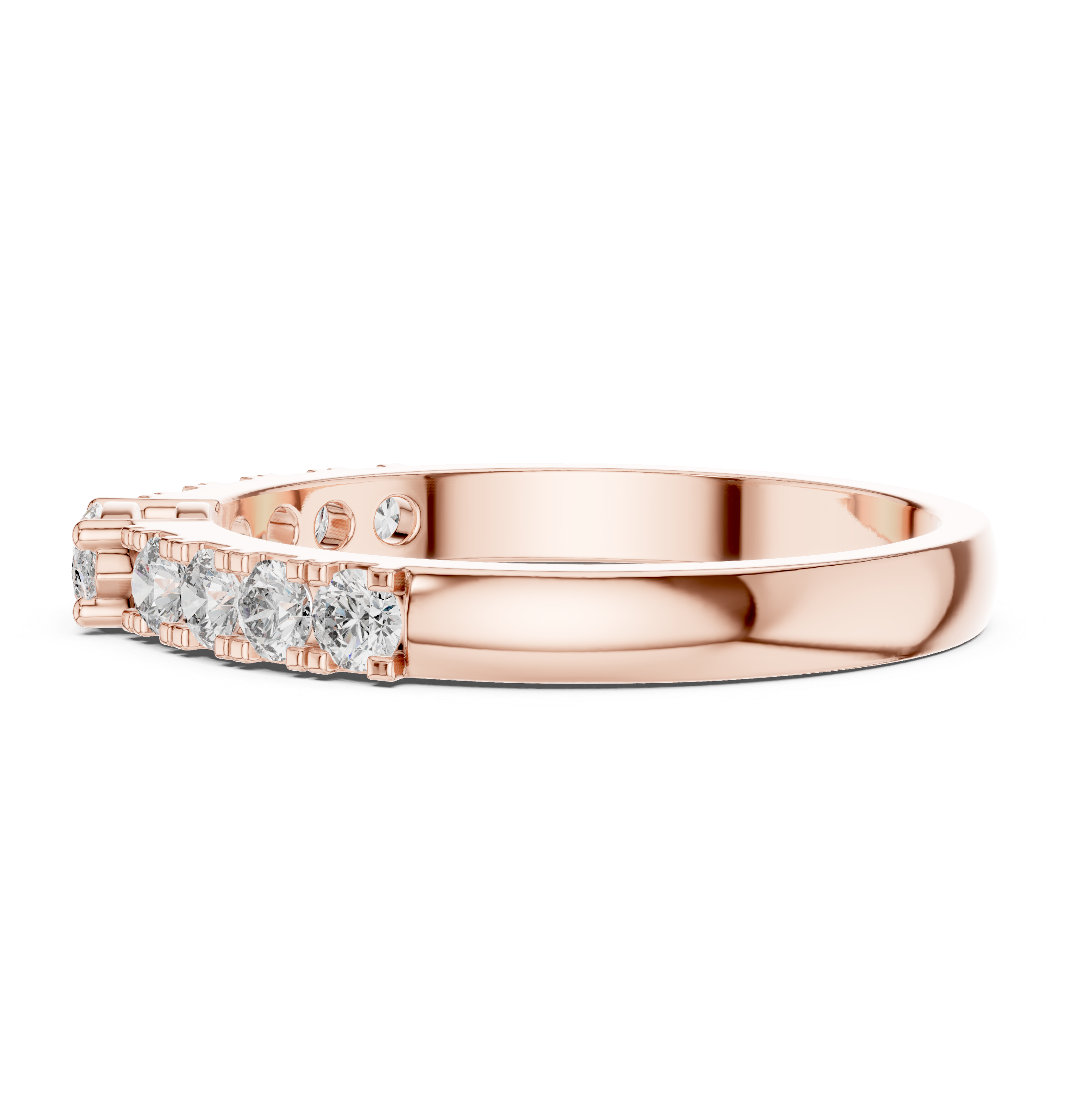 Gold Solitaire Pave Marquise Lab Grown Diamond Zyara Ring