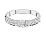 Gold Solitaire Pave Marquise Lab Grown Diamond Zyara Ring