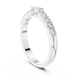 Gold Solitaire Pave Marquise Lab Grown Diamond Zyara Ring