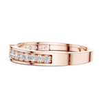 Gold Open Band Round Lab Grown Diamond Orvyn Ring