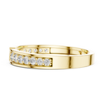 Gold Open Band Round Lab Grown Diamond Orvyn Ring