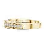 Gold Open Band Round Lab Grown Diamond Orvyn Ring