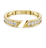 Gold Open Band Round Lab Grown Diamond Orvyn Ring
