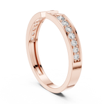 Gold Open Band Round Lab Grown Diamond Orvyn Ring