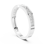Gold Open Band Round Lab Grown Diamond Orvyn Ring