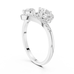 Gold Split Halo Pear Lab Grown Diamond Kavex Ring