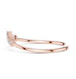 Gold Pointed Pave Accent Setting Round Lab Grown Diamond Orelia Ring