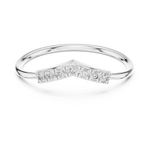 Gold Pointed Pave Accent Setting Round Lab Grown Diamond Orelia Ring