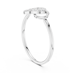 Gold Loop Ring Round Lab Grown Diamond Kalyx Ring