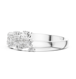 Gold Marquise Channel Half Band Lab Grown Diamond Zalyn Ring