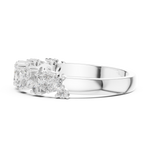 Gold Marquise Channel Half Band Lab Grown Diamond Zalyn Ring