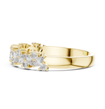 Gold Marquise Channel Half Band Lab Grown Diamond Zalyn Ring