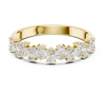 Gold Marquise Channel Half Band Lab Grown Diamond Zalyn Ring