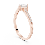 Gold Toi Et Moi Setting Pear Emerald Lab Grown Diamond Coris Ring