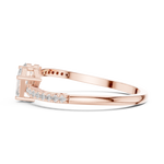 Gold Toi Et Moi Setting Pear Emerald Lab Grown Diamond Coris Ring