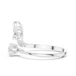 Gold Cluster Setting Round Lab Grown Diamond Virex Ring
