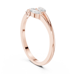 Gold Marquise Trio Setting Lab Grown Diamond Myven Ring