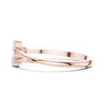 Gold Marquise Trio Setting Lab Grown Diamond Myven Ring