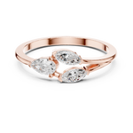 Gold Marquise Trio Setting Lab Grown Diamond Myven Ring