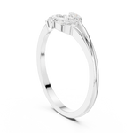 Gold Marquise Trio Setting Lab Grown Diamond Myven Ring