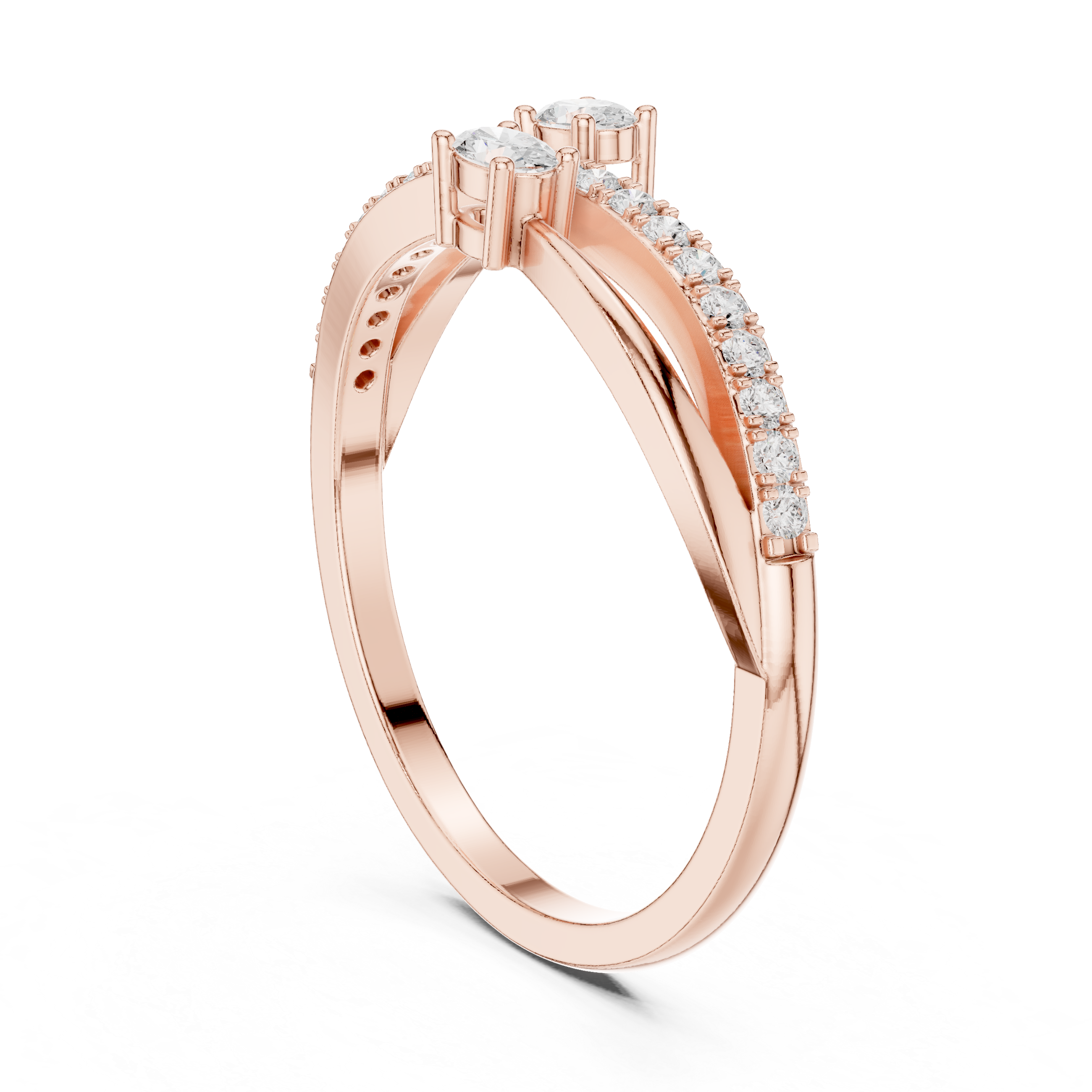 Gold Channel Classic Oval Lab Grown Diamond Zexia Ring