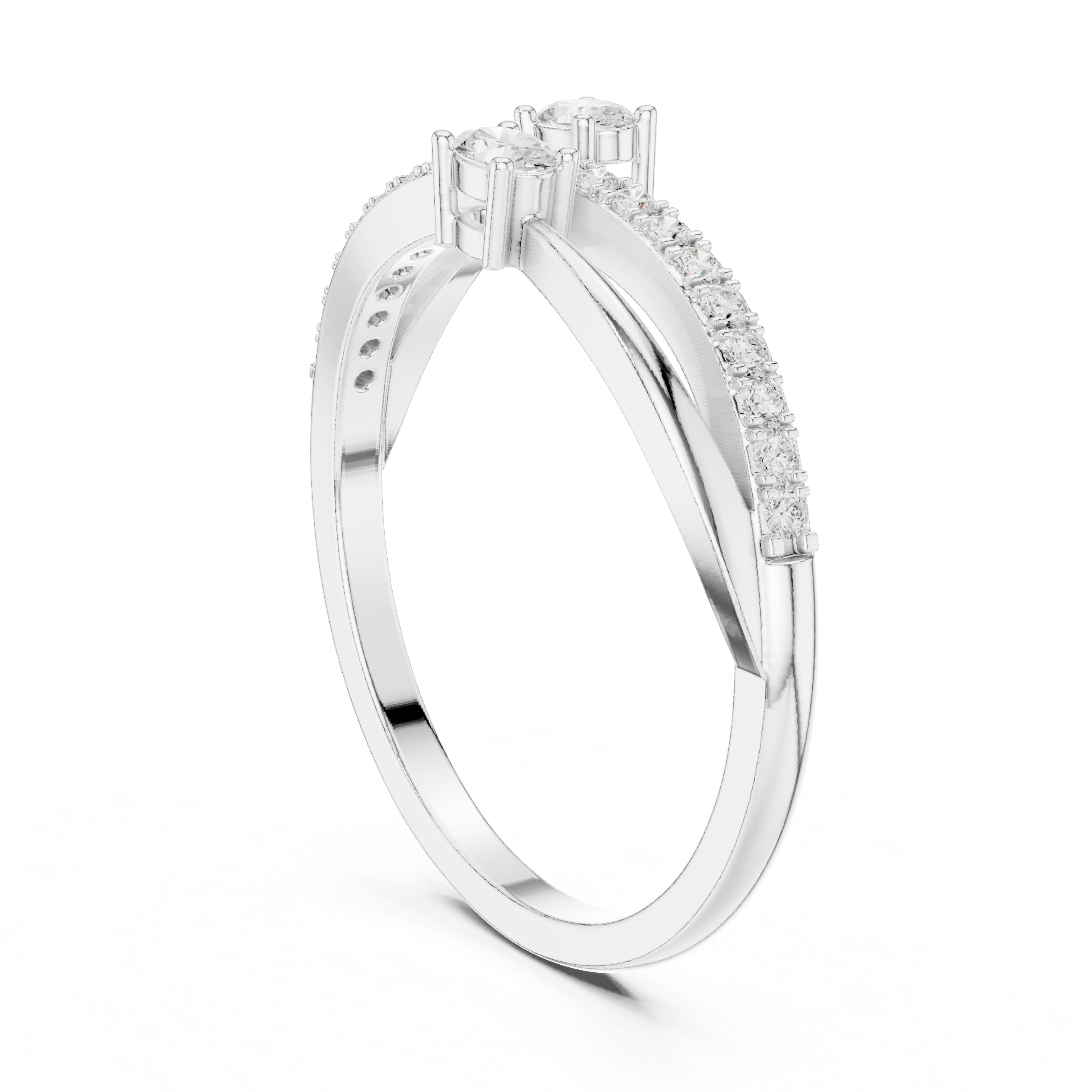 Gold Channel Classic Oval Lab Grown Diamond Zexia Ring