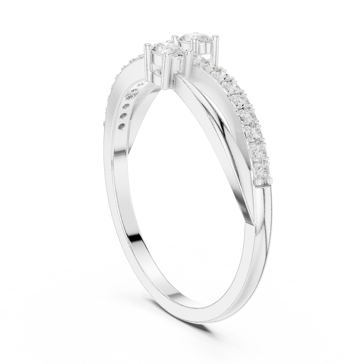 Gold Channel Classic Oval Lab Grown Diamond Zexia Ring