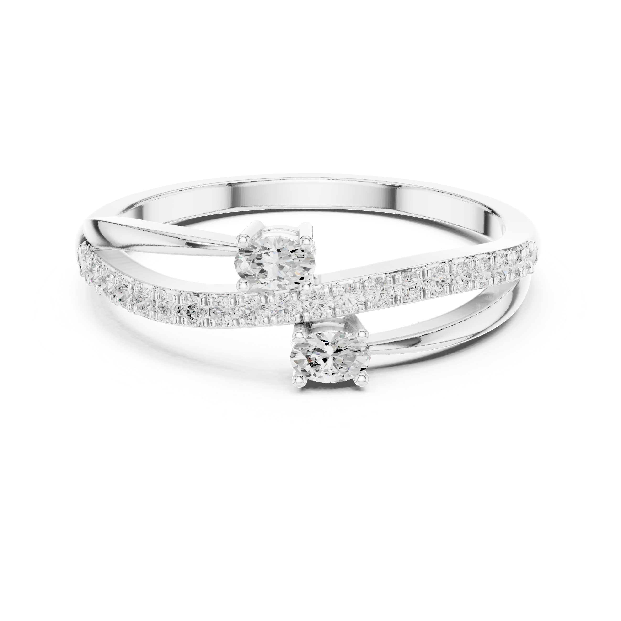 Gold Channel Classic Oval Lab Grown Diamond Zexia Ring