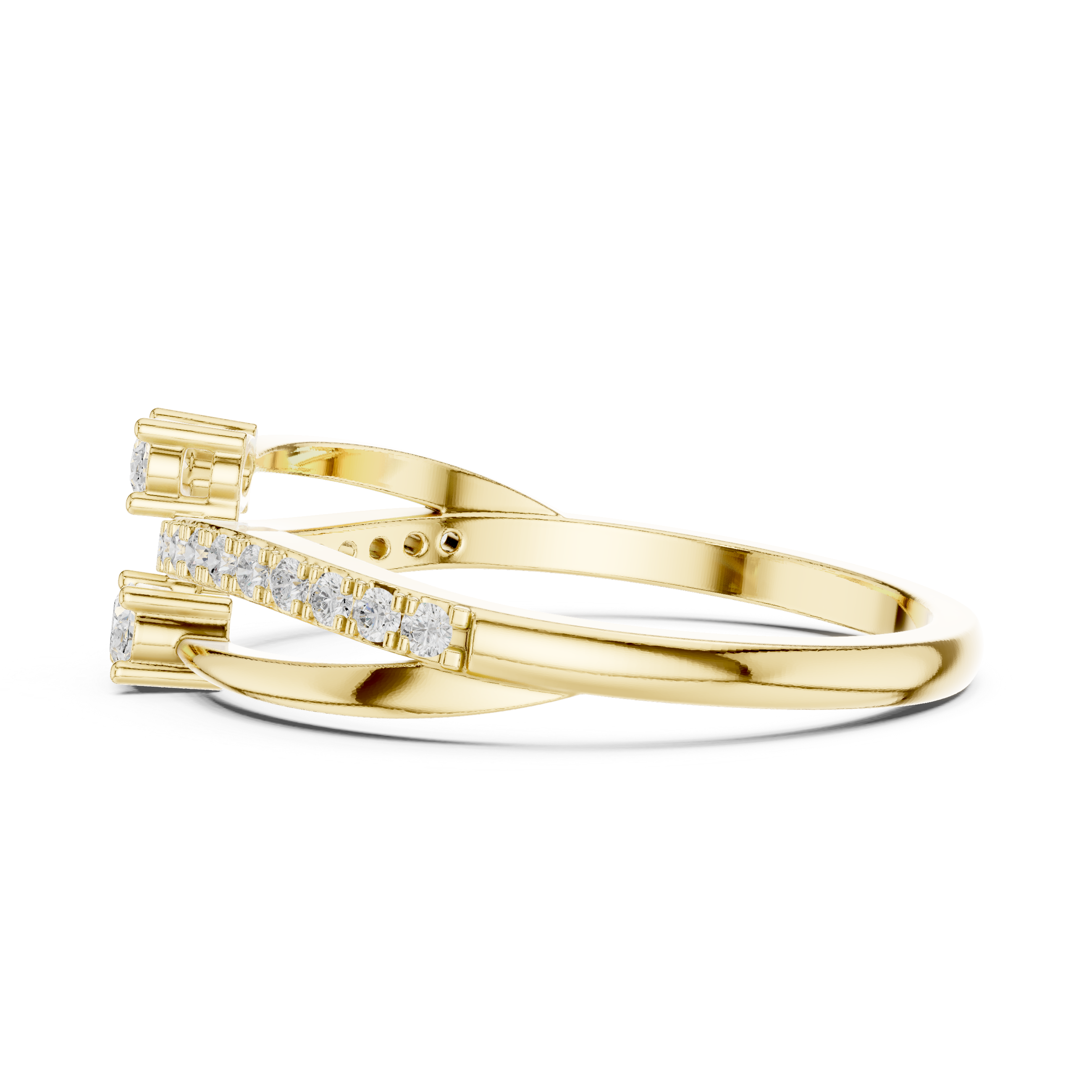 Gold Channel Classic Oval Lab Grown Diamond Zexia Ring
