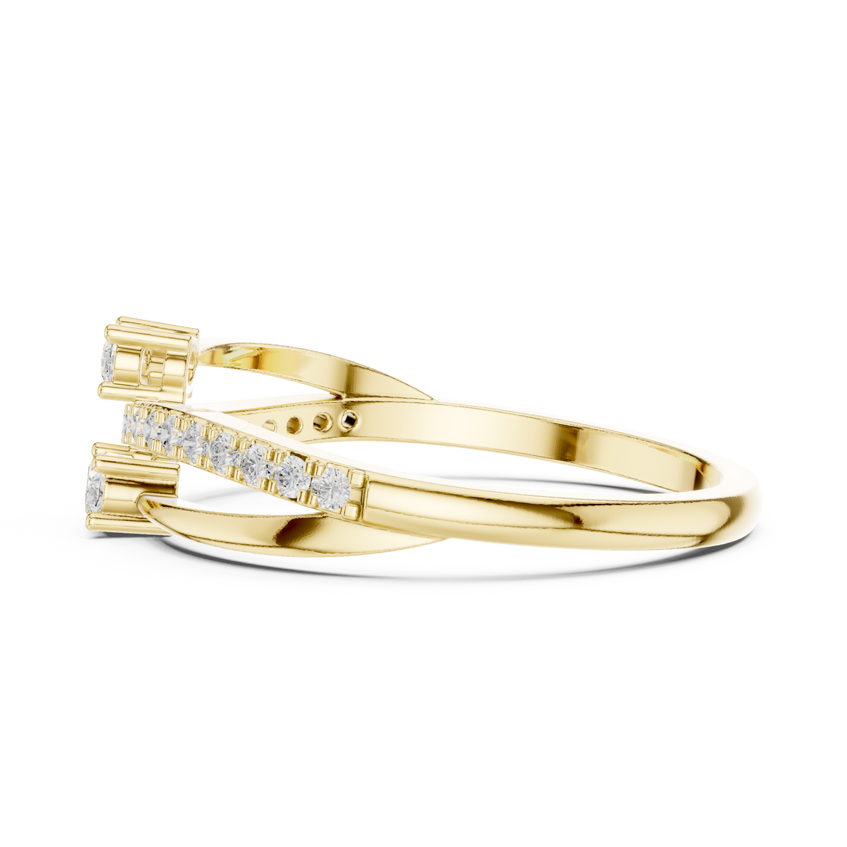 Gold Channel Classic Oval Lab Grown Diamond Zexia Ring