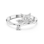Gold Floral Marquise Setting Lab Grown Diamond Zyven Ring