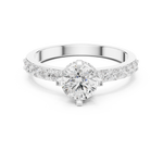 Gold Hidden Halo Round Lab Grown Diamond Erosia Ring