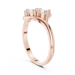 Gold Twin Stone Round Lab Grown Diamond Havyn Ring