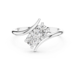 Gold Twin Stone Round Lab Grown Diamond Havyn Ring