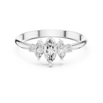 Gold Three Stone Marquise Lab Grown Diamond Zyphi Ring