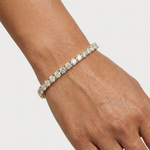 Gold 7Ct Tennis Round Lab Grown Diamond Helen Bracelet