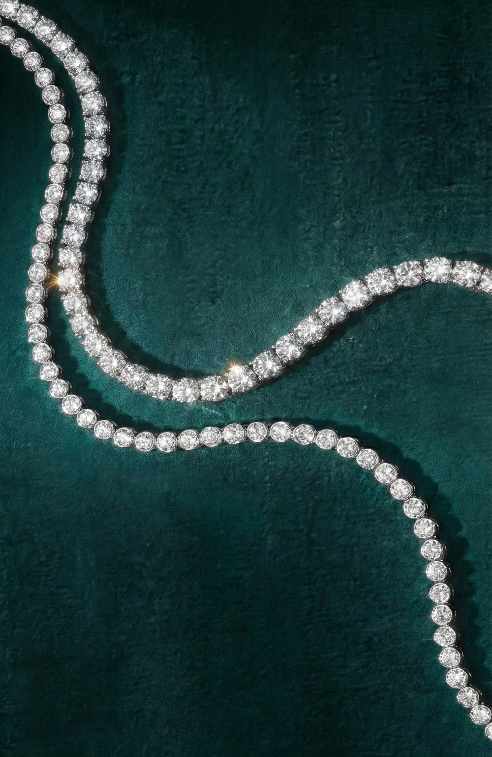 CVD lab Grown Tennis necklaces